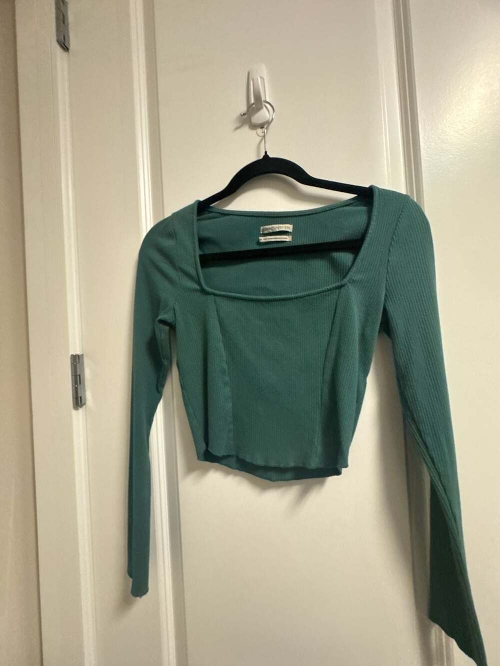 Urban Outfitters Square Neck Crop Top Size M Green